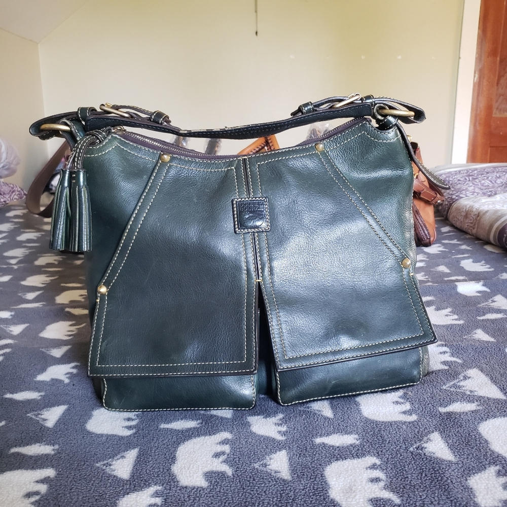 Dooney Florentine Kingston in hunter green